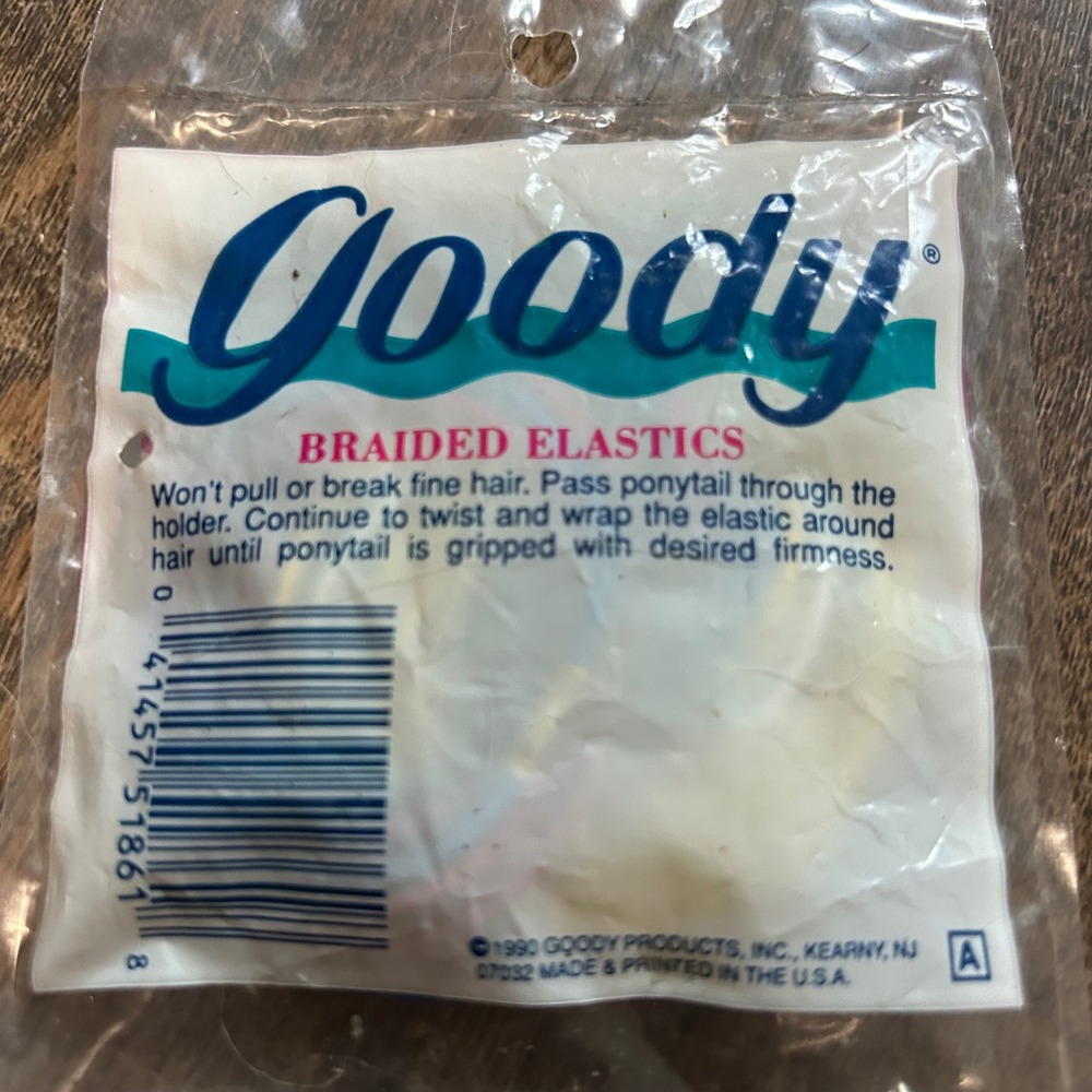 Vintage 1990 Goody Braided Elastics Hair Ties 24 Count Multi Color USA 5675 NEW - Picture 4 of 5